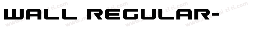 Wall Regular字体转换